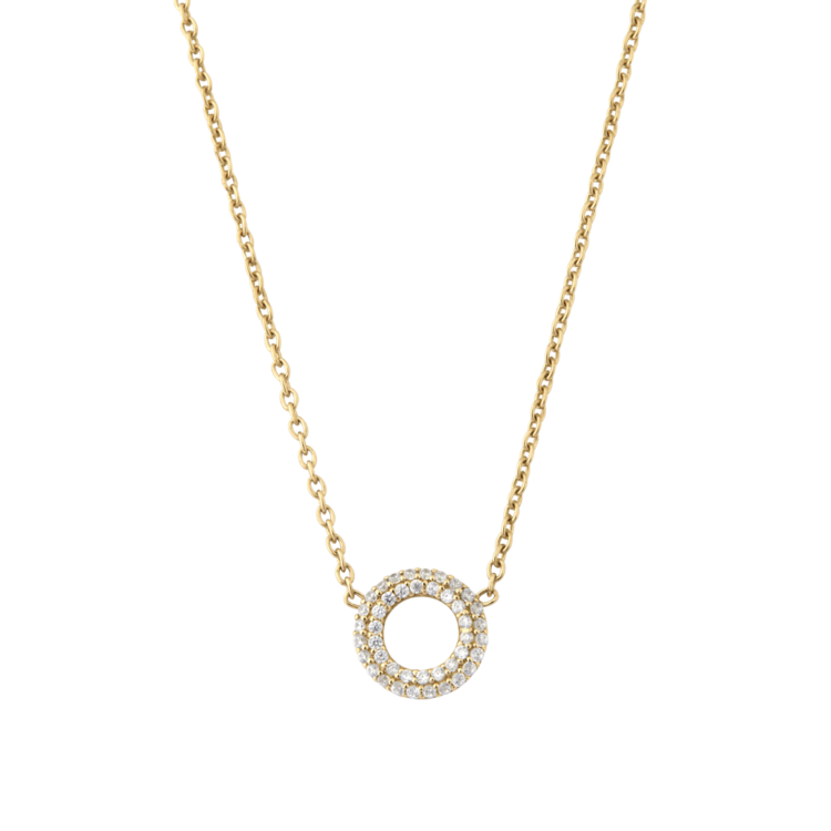 Matiné Necklace 18 Kt. yellow gold w. diamonds
