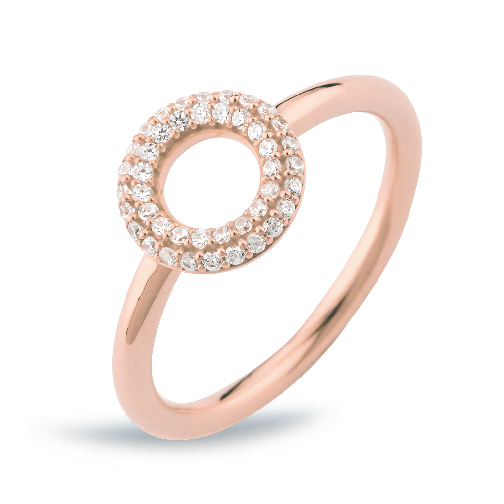 Matiné Ring rose gold w. diamonds