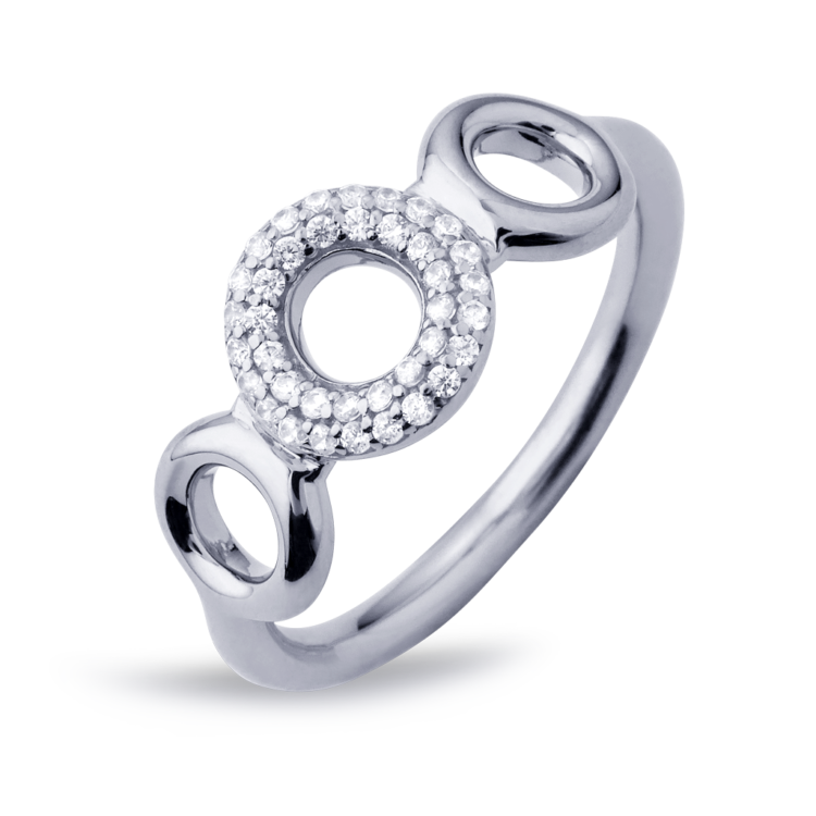Matiné Ring silver w. cubic zirconia
