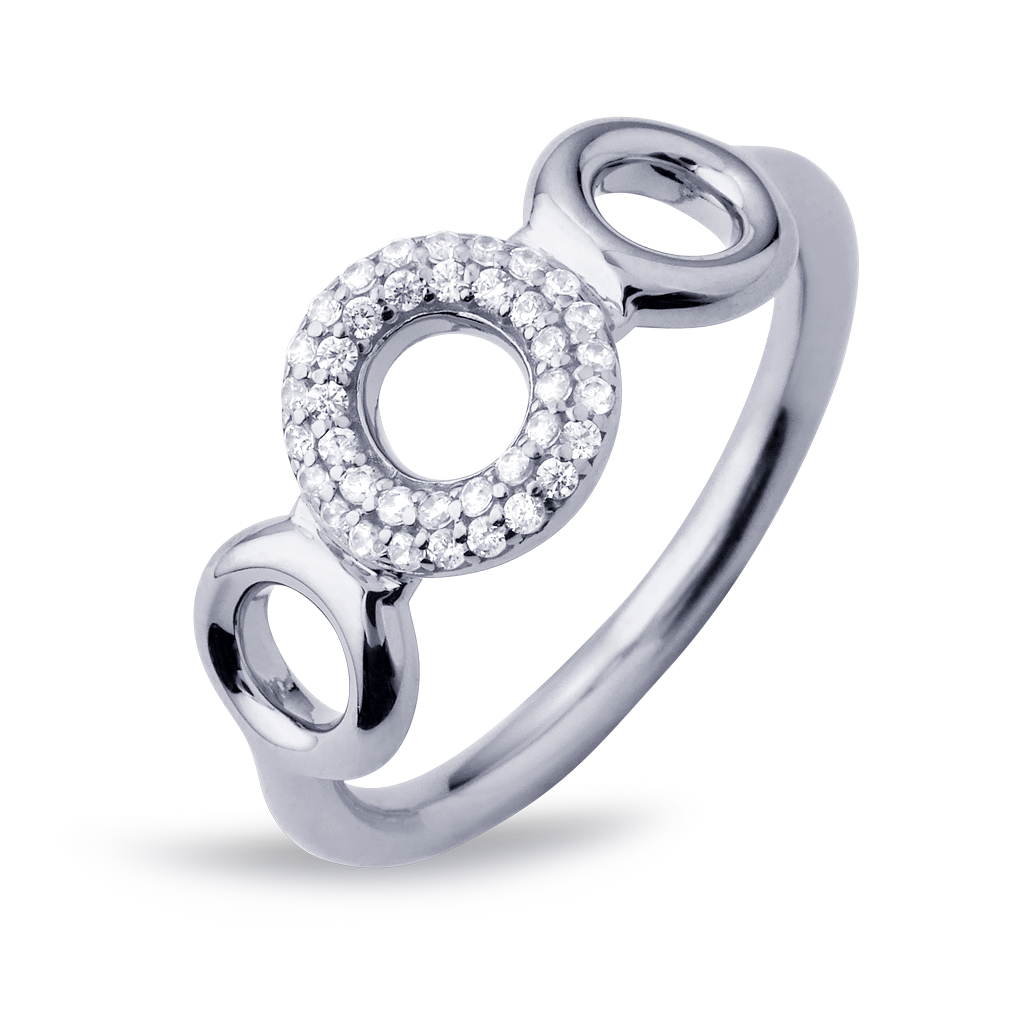 Matiné Ring silver w. cubic zirconia