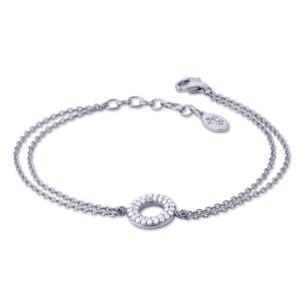 Matiné Bracelet silver w. cubic zirconia