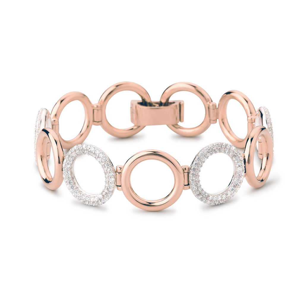 Matiné Bracelet rose- & white gold w. diamonds