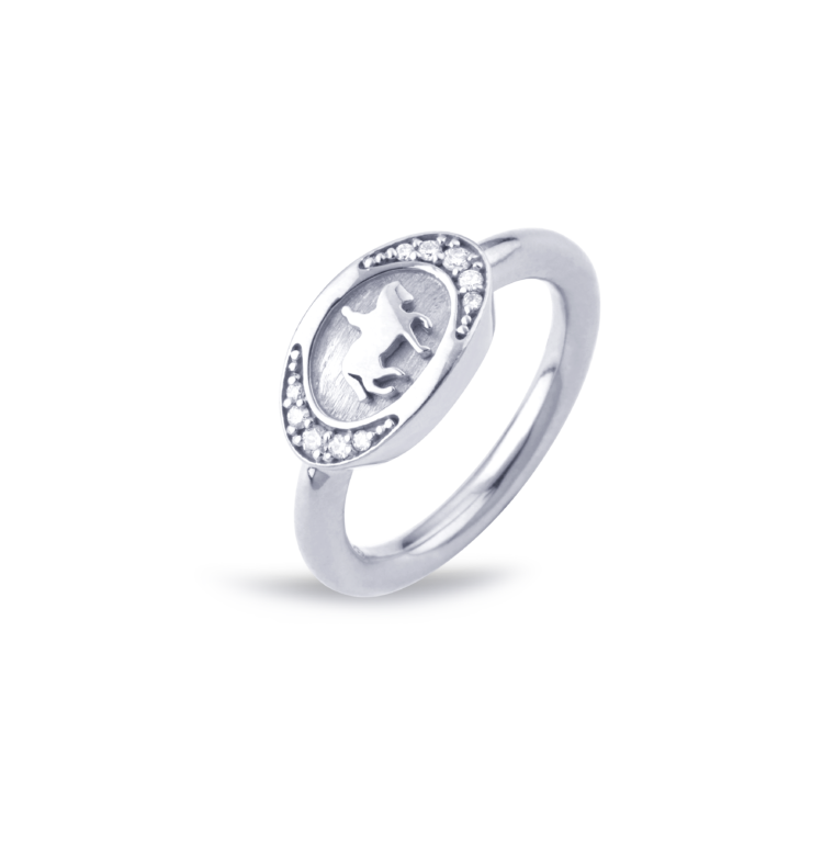 Sitana Ring white gold w. diamonds