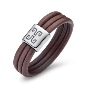 Rockabye Helgstrand Leather bracelet brown 3x5mm